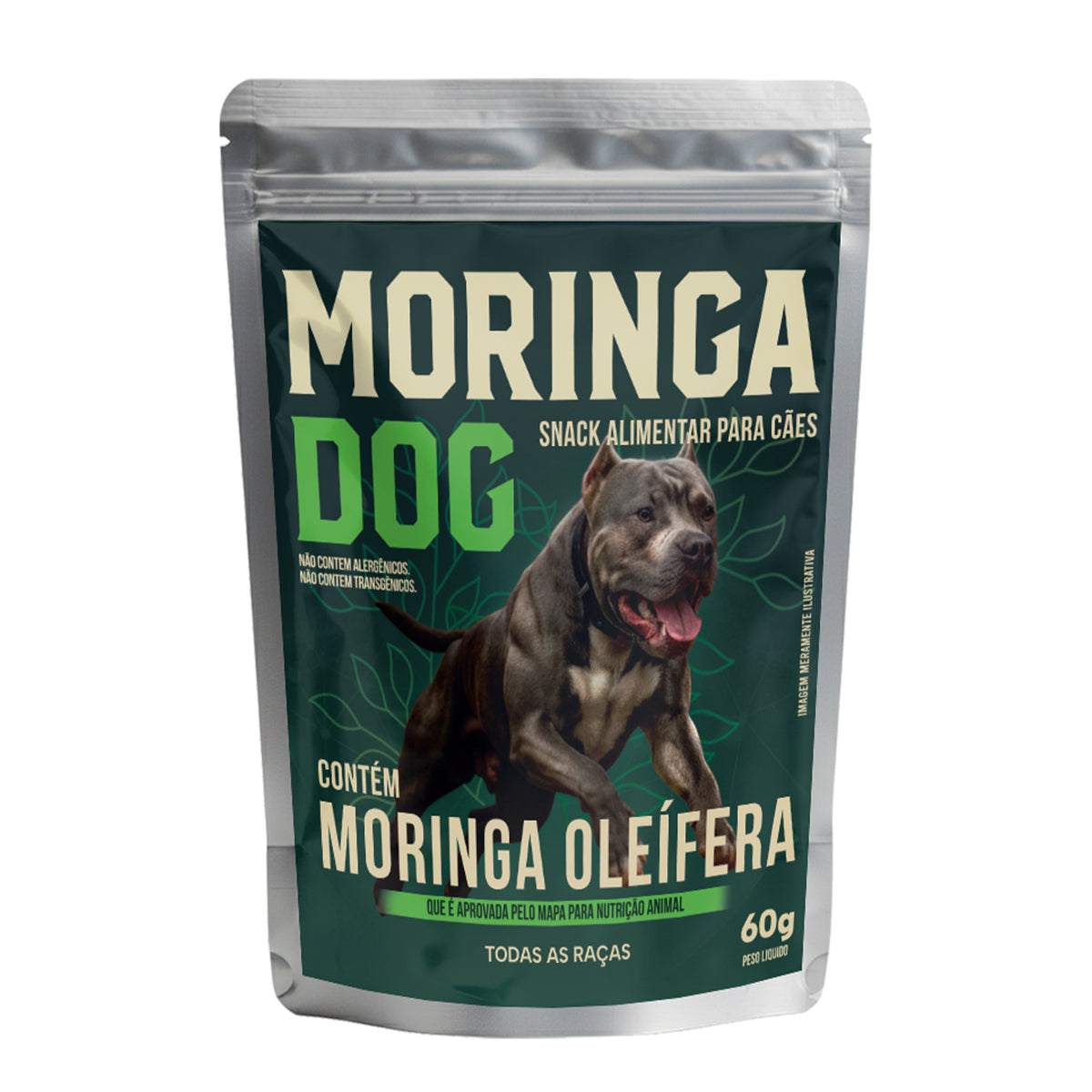 Snack Alimentar Moringa Dog 60g Para Todas as Raças