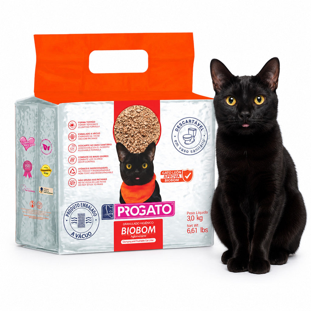 Granulado Higiênico Biodegradável ProGato Biobom 3 kg