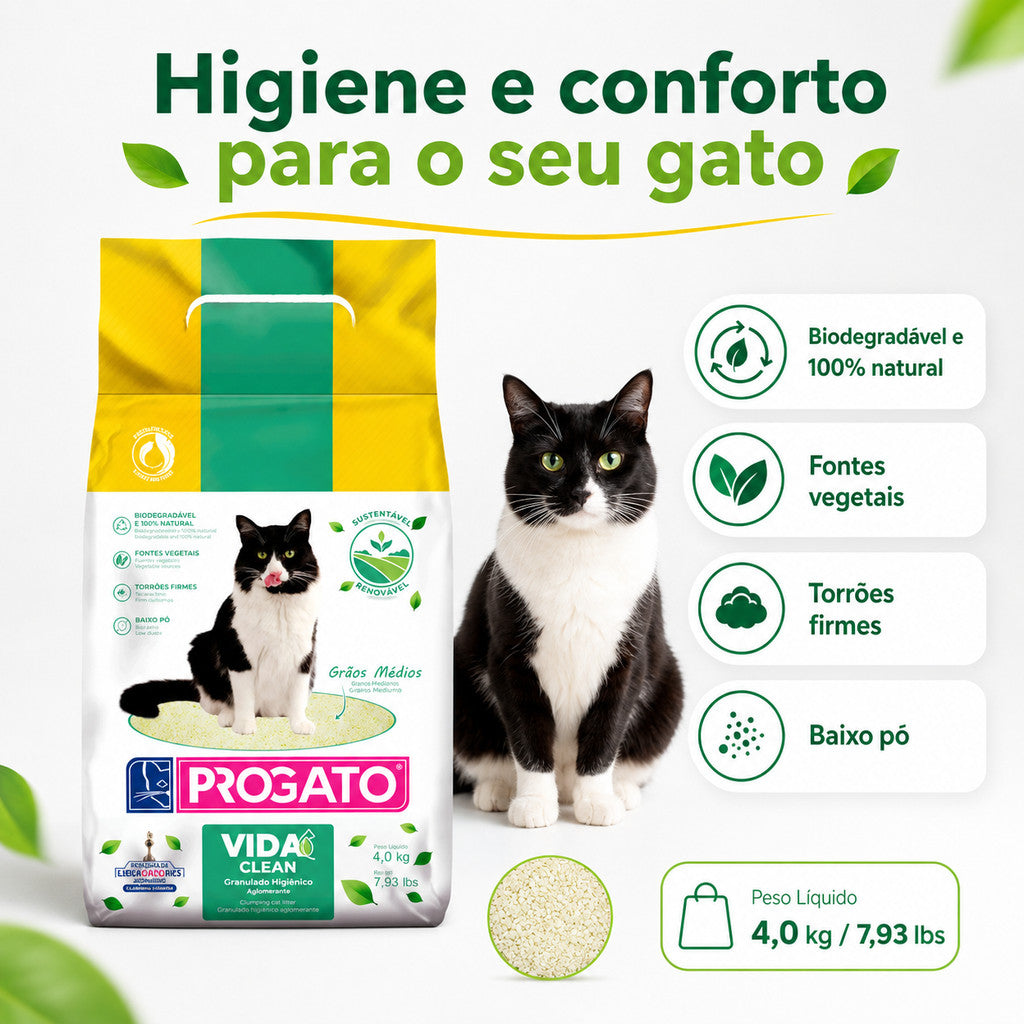 Granulado Higiênico Progato Vida Clean 4kg