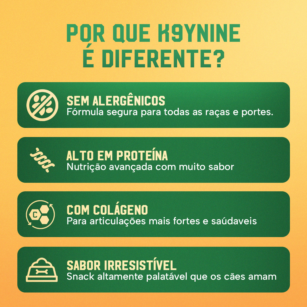 Super Snack Kaynine Force 250g + Brinde Exclusivo Boné K9 FORCE