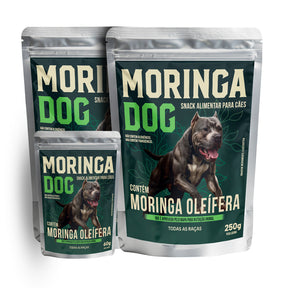 2 Snacks Alimentar Moringa Dog 250g Para Todas as Raças + Ganhe 01 Moringa Dog 60g