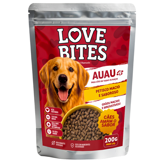 Snack Petisco Para Cães 200g Love Bites Auau - Assinatura