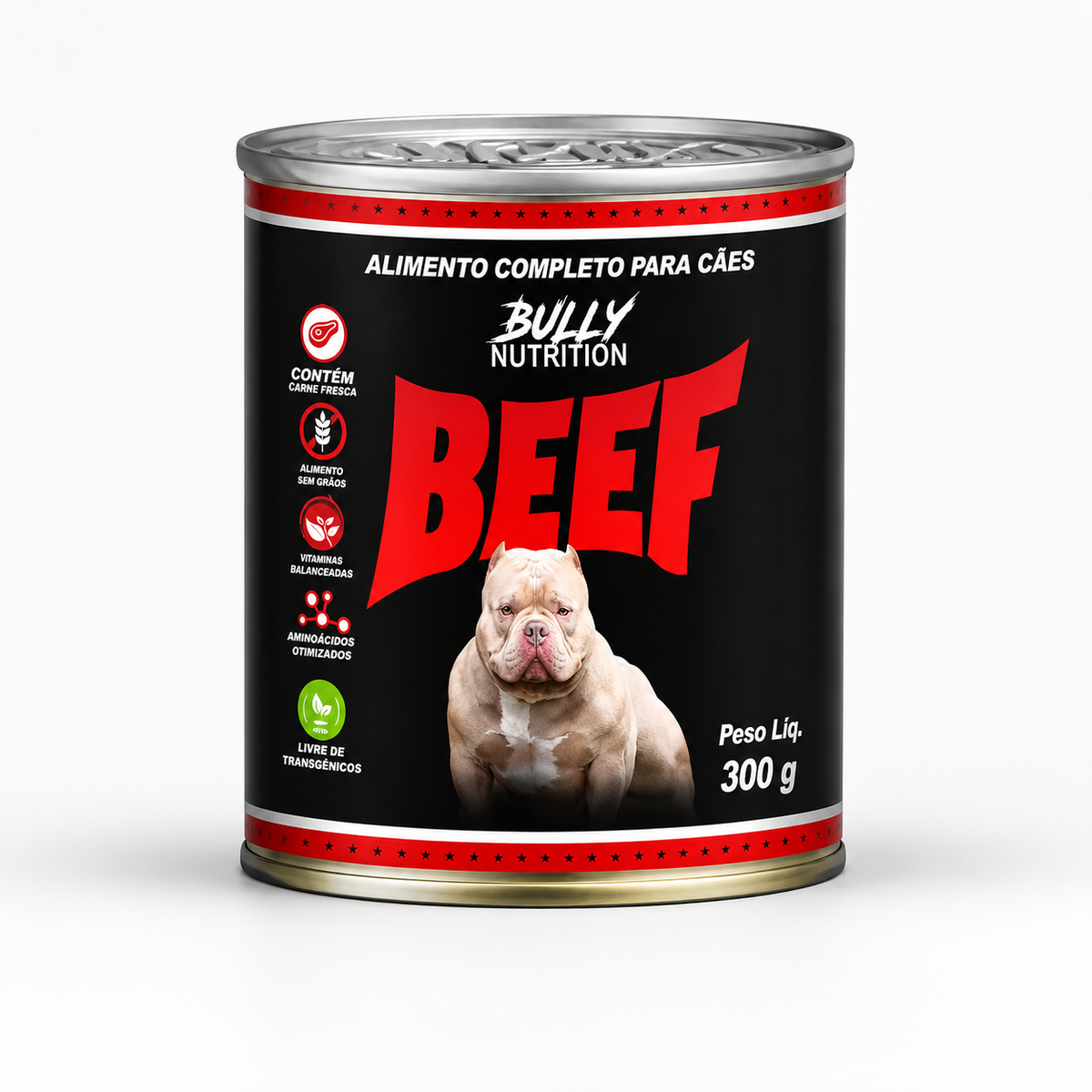 Ração Úmida Para Cães Beef Bully Nutrition 300g