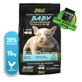 Ração Para Cachorros Filhote Todas as Raças Baby Super Premium 15Kg Cachorro Forte - Assinatura