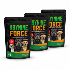 Kit 3 Snacks Alimentar K9ynine Force 60g