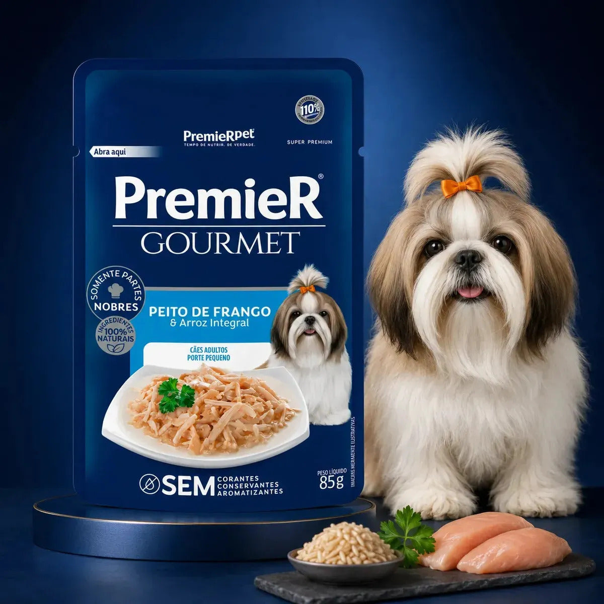 Premier Gourmet P/ Cães Adultos Pequeno Porte Frango 85g