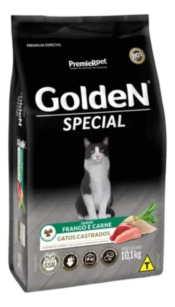 Ração Golden Special P/ Gatos Castrados Todas Raças 10,1kg