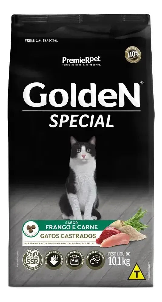 Ração Golden Special P/ Gatos Castrados Todas Raças 10,1kg