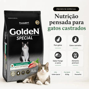 Ração Golden Special P/ Gatos Castrados Todas Raças 10,1kg