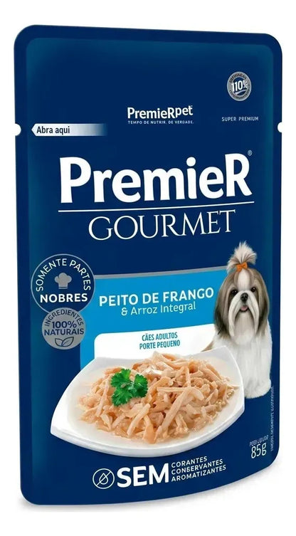 Premier Gourmet P/ Cães Adultos Pequeno Porte Frango 85g