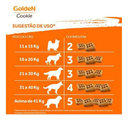 Golden Cookie Para Cães Adultos De Pequeno Porte 350g