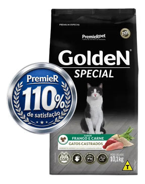Ração Golden Special P/ Gatos Castrados Todas Raças 10,1kg