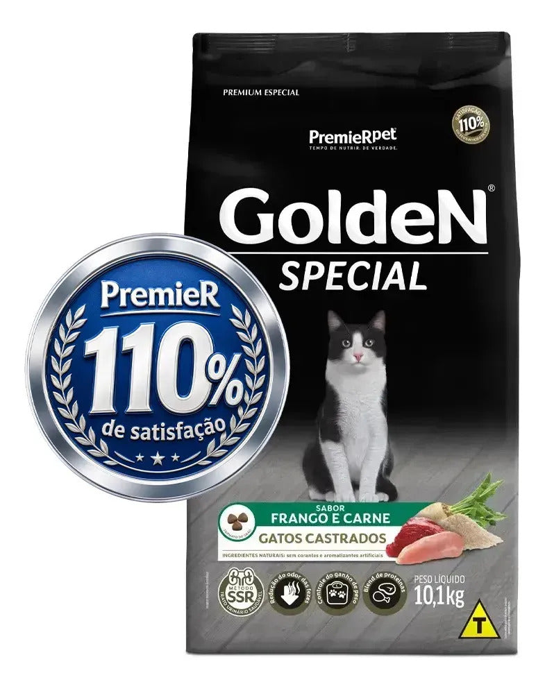 Ração Golden Special P/ Gatos Castrados Todas Raças 10,1kg