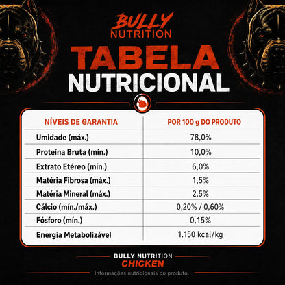 Alimento Úmido Para Cães Bully Nutrition Chicken Frango 300g