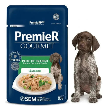 Premier Gourmet Cães Para Filhotes Frango 85g