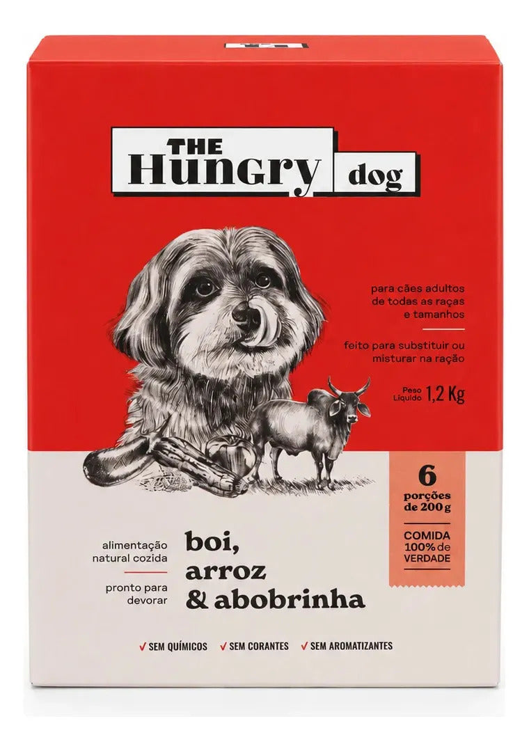 Alimento Natural P/ Cães Sabor Boi, Arroz & Abobrinha 1,2kg