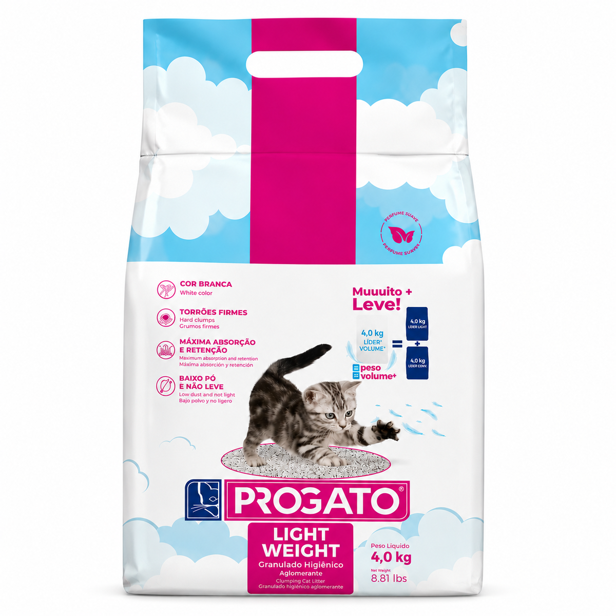 Granulado Higiênico Light Weight Progato 4kg