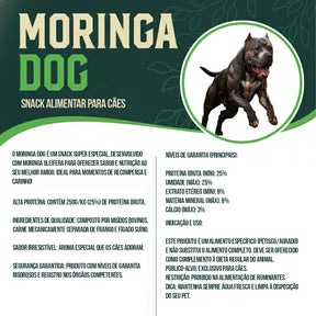 6 Snacks Alimentar Moringa Dog 250g Para Todas as Raças + Ganhe 03 Moringa Dog 60g