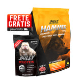 Ração Hammer Premium + Suplemento Bully Monster 1,2 Kg Cachorro Forte