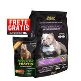 Ração Performance Super Premium  +  Suplemento Bully Monster 1,2 Kg Cachorro Forte
