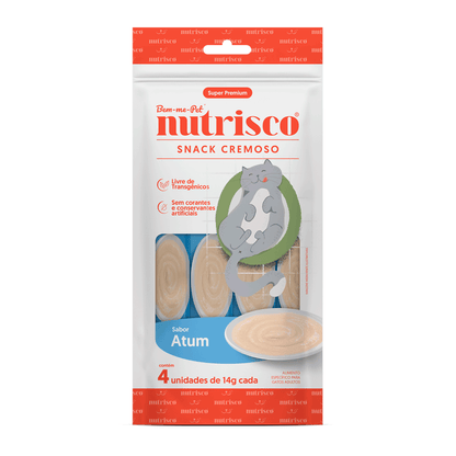 Petisco Cremoso Bem-me-pet Nutrisco P/ Gatos Sabor Atum 14g