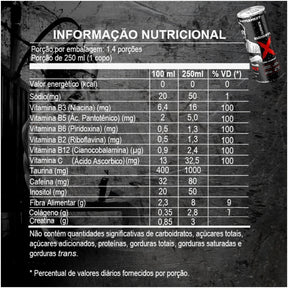 Pré Treino Energético Cafeína, Taurina e Creatina ELEMENTO X