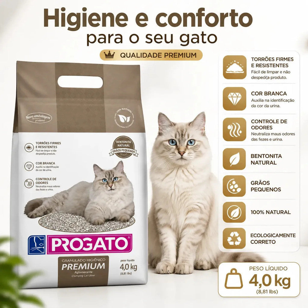 Granulado Higiênico ProGato Premium 4Kg