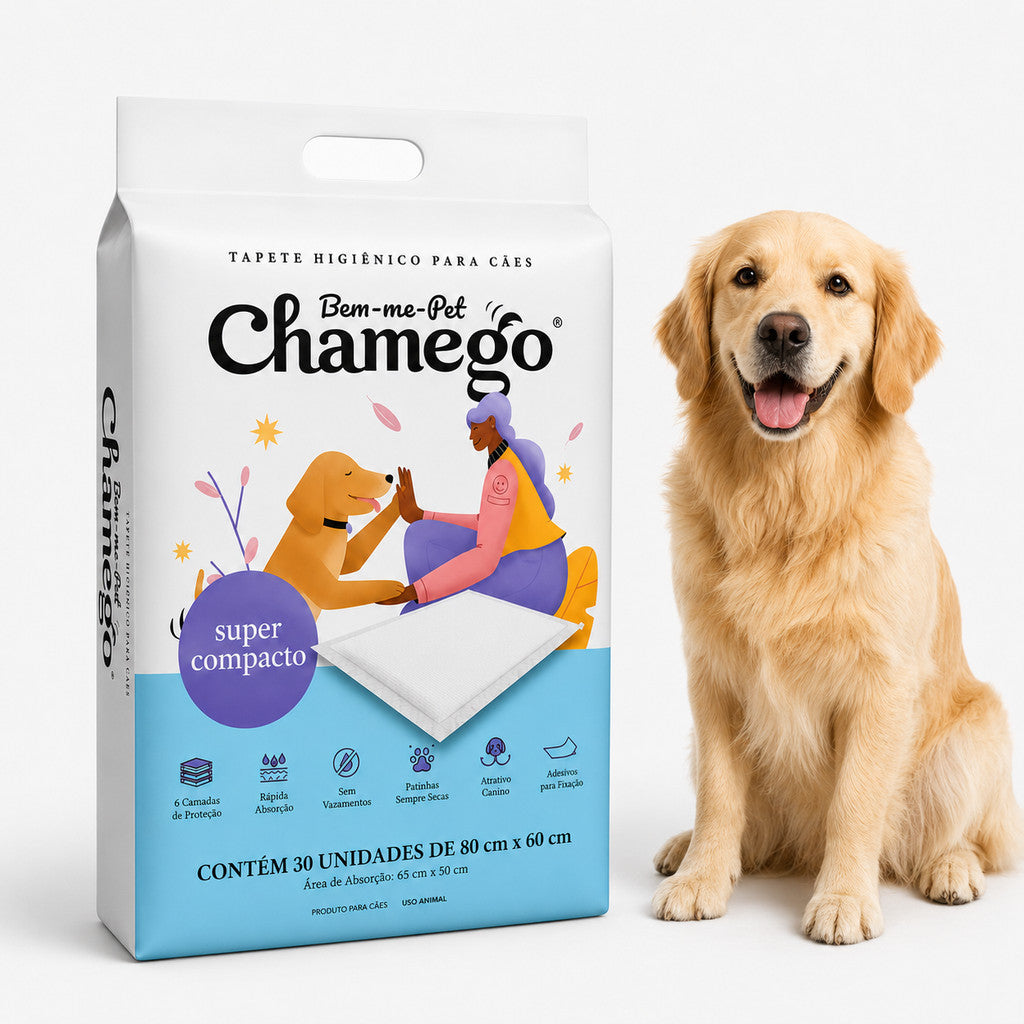 Tapete Higiênico Bem-me-Pet Chamego Para Cães 30Un