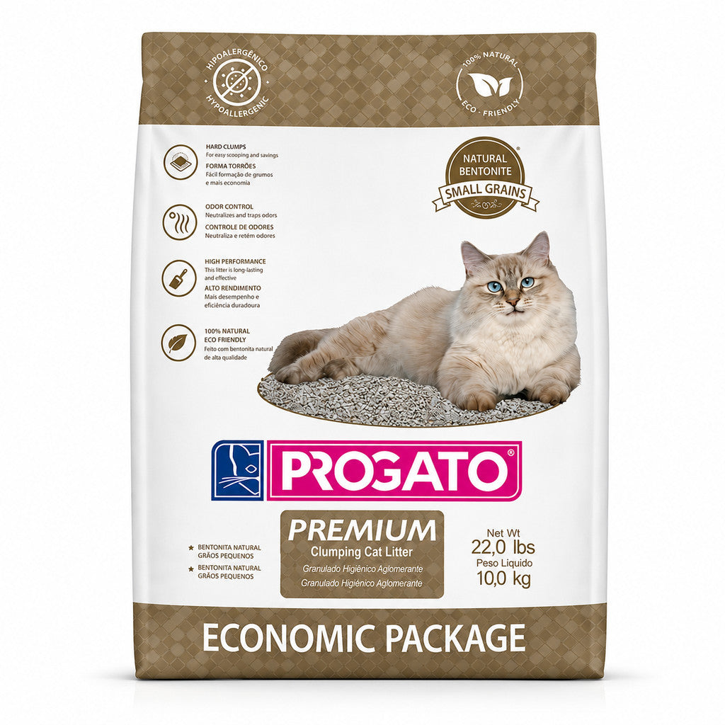 Granulado Higiênico Progato Premium para Gatos 10 kg