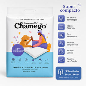 Tapete Higiênico Bem-me-Pet Chamego Para Cães 30Un