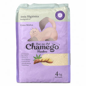 Areia Higiênica de Mandioca Bem-me-Pet Chamego de 4kg