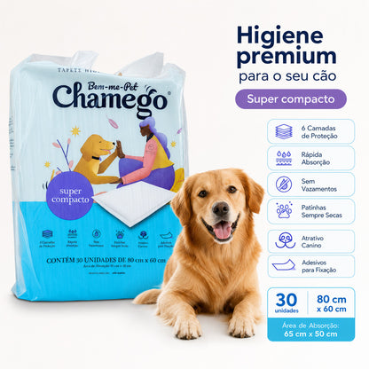 Tapete Higiênico Bem-me-Pet Chamego Para Cães 30Un