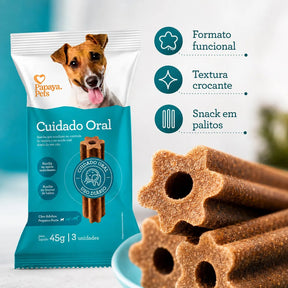 Petisco Papaya Pets Cuidado Oral Raças Pequenas 45g
