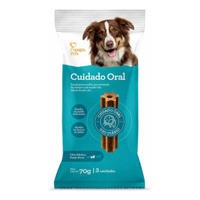Petisco Papaya Pets Cuidado Oral Raças Médias 70g