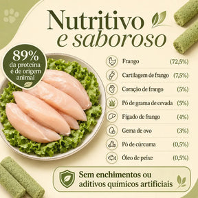 Bastão Grama Gato Controle Bola De Pelo Petisco Frango