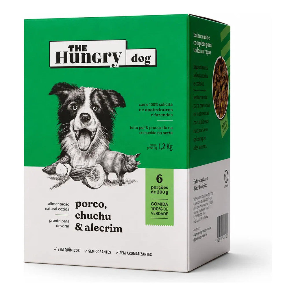 Alimento Natural Para Cães Porco Chuchu & Alecrim 1,2kg