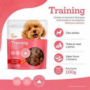 Petisco Papaya Pets Training Carne E Cenoura Cães 100g