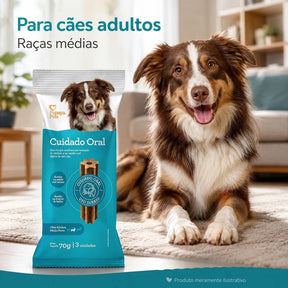 Petisco Papaya Pets Cuidado Oral Raças Médias 70g