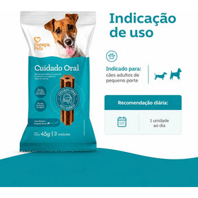 Petisco Papaya Pets Cuidado Oral Raças Pequenas 45g