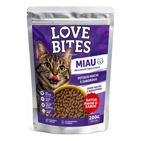 Petisco Para Gatos Love Bites Miau 200g