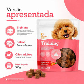 Petisco Papaya Pets Training Carne E Cenoura Cães 100g