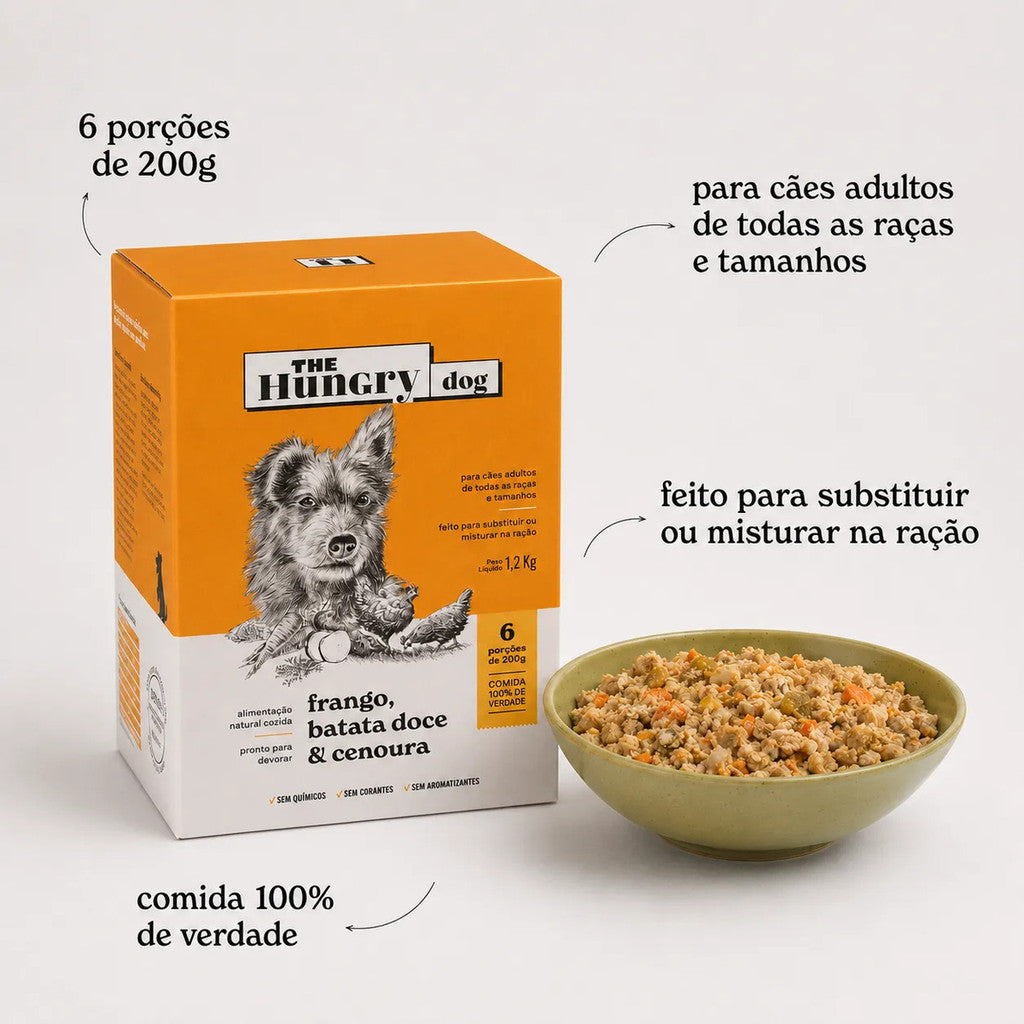 Alimento Natural P Cães Frango, Cenotura & Batata Doce 1,2kg