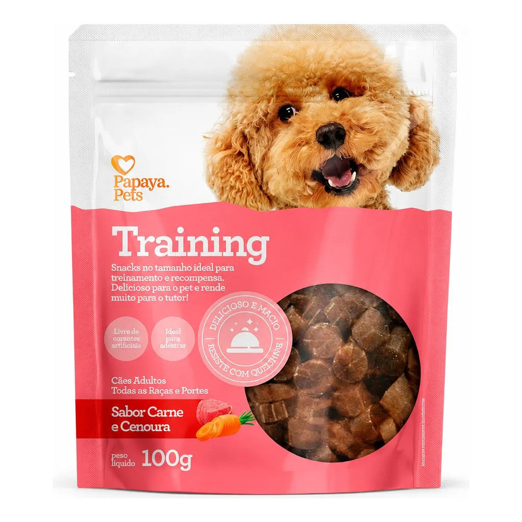Petisco Papaya Pets Training Carne E Cenoura Cães 100g