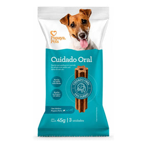 Petisco Papaya Pets Cuidado Oral Raças Pequenas 45g