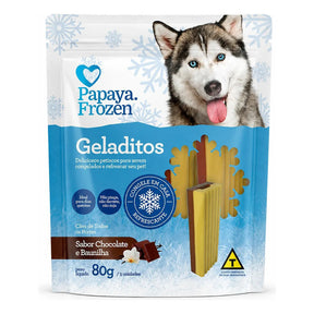 Petisco Papaya Frozen Geladitos Chocolate E Baunilha 80g